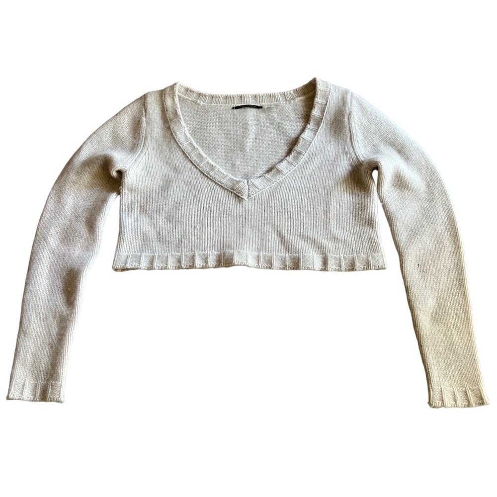 BRAZEAU TRICOT Long Sleeved Crop Sweater